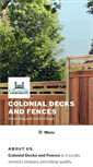 Mobile Screenshot of colonialdecks.com